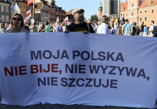 Захід на підтримку українців: «Моя Польща не б'є, не ображає, не цькує»