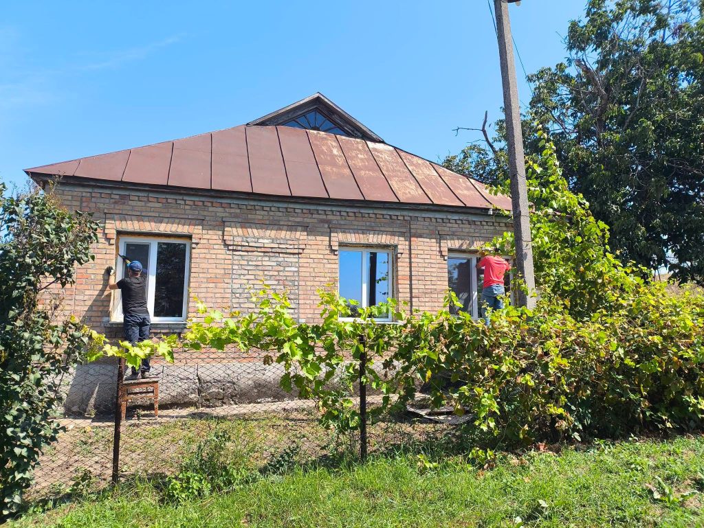 Триває ремонт одного з будинків милосердя під Нікополем